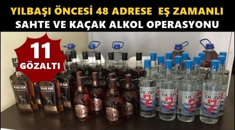 Gaziantep'te sahte içki operasyonu: 11 gözaltı