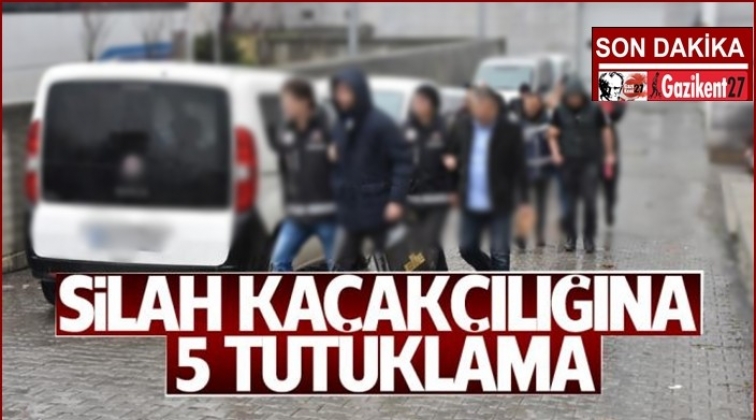Gaziantep'te silah ticaretine operasyon: 5 tutuklama