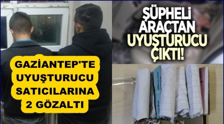 Gaziantep'te ş&uuml;pheli ara&ccedil;tan esrar &ccedil;ıktı!