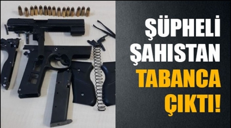 Gaziantep'te ş&uuml;pheli şahıstan tabanca &ccedil;ıktı