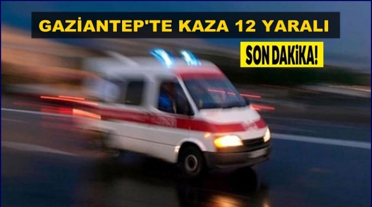 Gaziantep'te ticari ara&ccedil; devrildi: 12 yaralı