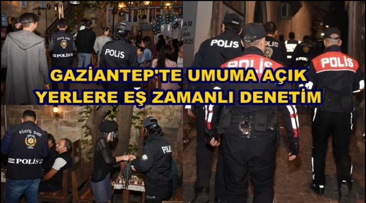 Gaziantep'te umuma a&ccedil;ık yerlere denetim