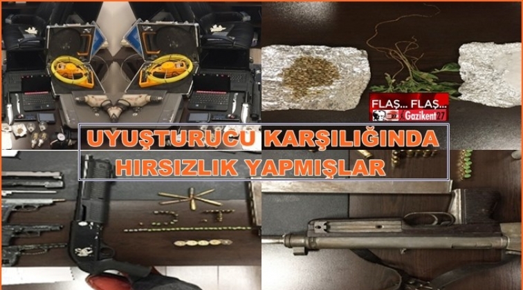 Gaziantep'te uyuşturucu bağımlısı 3 hırsız tutuklandı