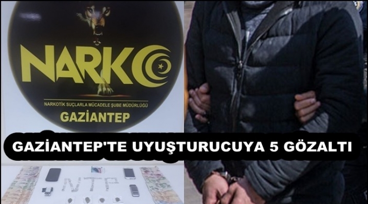 Gaziantep'te uyuşturucu operasyonu: 5 g&ouml;zaltı