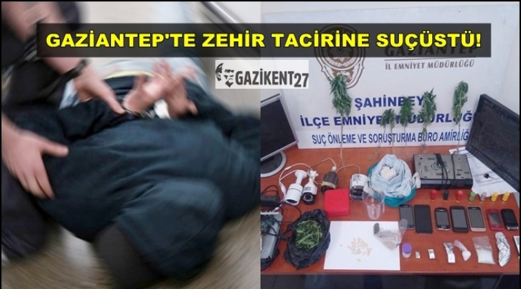 Gaziantep'te uyuşturucu satıcısına su&ccedil;&uuml;st&uuml;!