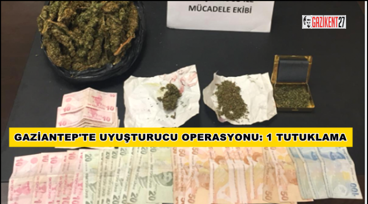 Gaziantep'te uyuşturucuya 1 tutuklama