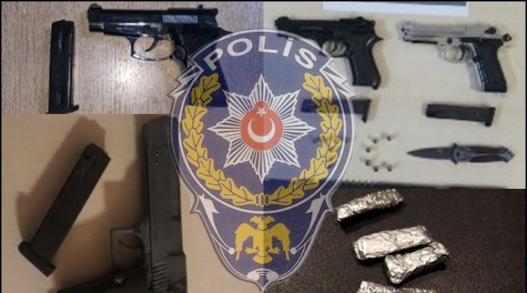 Gaziantep'te uyuşturucuya 23 hırsızlığa 21 g&ouml;zaltı