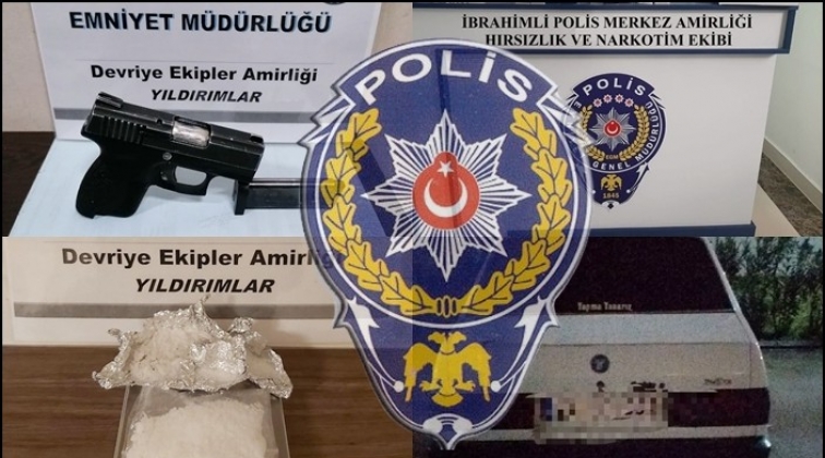 Gaziantep'te uyuşturucuya 23 hırsızlığa 22 g&ouml;zaltı