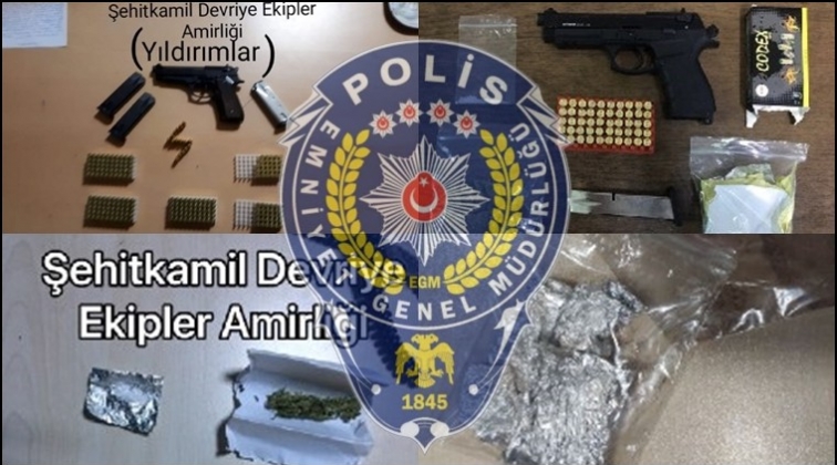 Gaziantep'te uyuşturucuya 27 hırsızlığa 8 g&ouml;zaltı