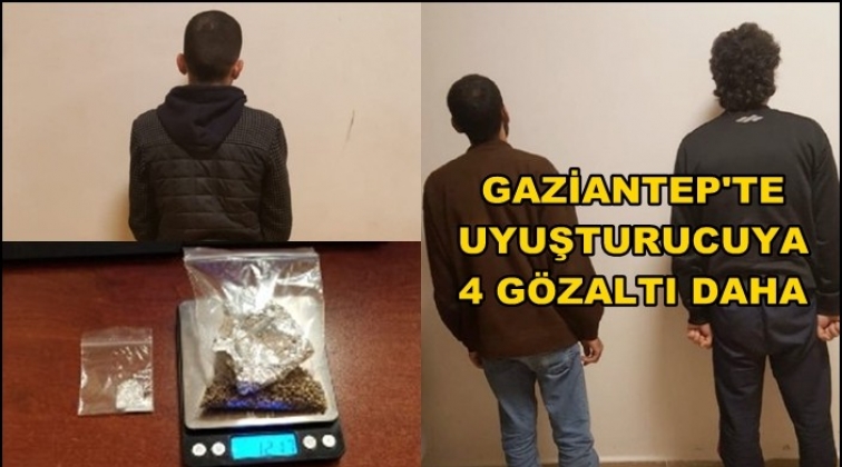 Gaziantep'te uyuşturucuya 4 g&ouml;zaltı