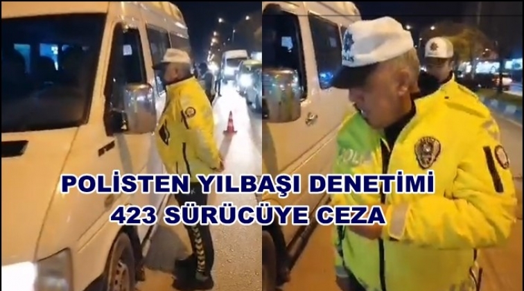 Gaziantep'te yılbaşı gecesi trafik denetimleri