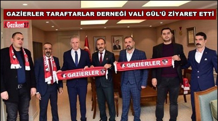 Gazierler Taraftarlar Derneği'nden Vali G&uuml;l'e ziyaret