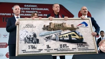 Gaziray'ın açılışını Cumhurbaşkanı Erdoğan yaptı