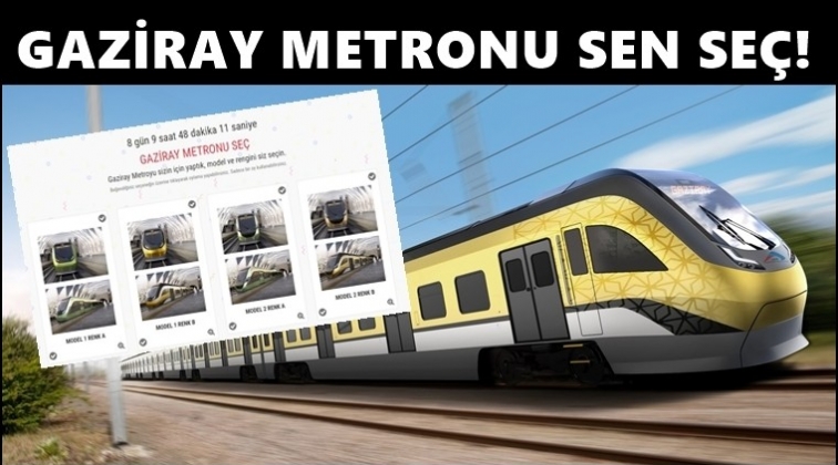 &ldquo;GAZİRAY Metronu Se&ccedil;&rdquo; anketi...