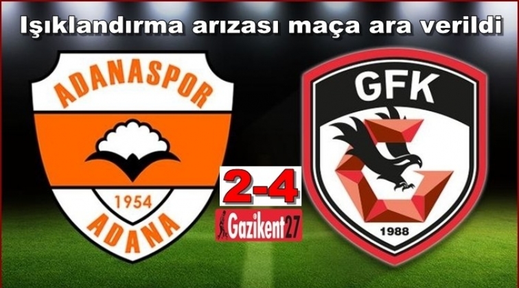 Gazişehir ma&ccedil;ına ara verildi