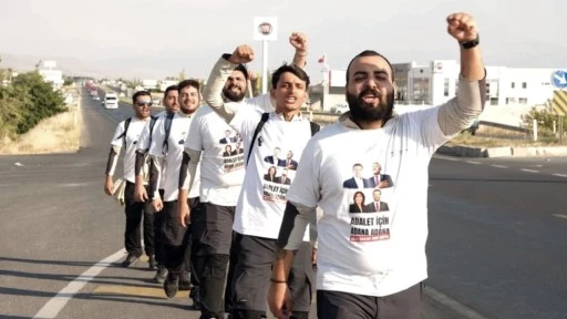 Gençlerin, Adana’dan Silivri’ye Özgürlük Yürüyüşü 17. gününde...