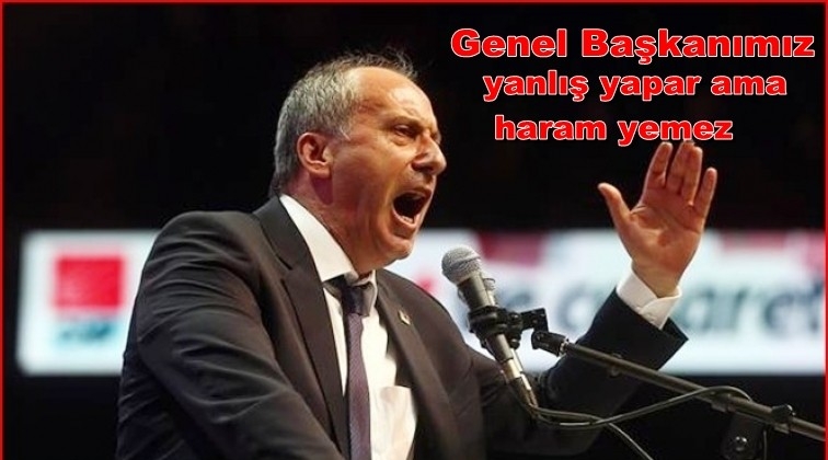 Genel Başkan, yanlış yapar ama haram yemez