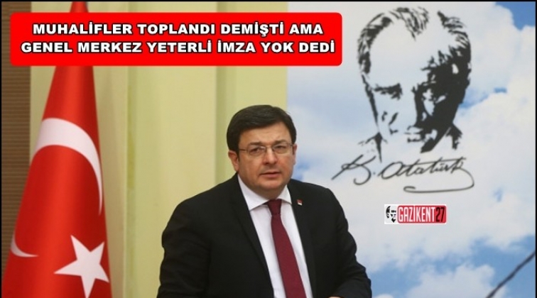 Genel Merkez: Gerekli imza yok