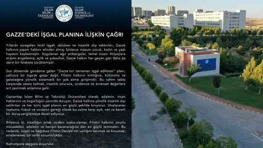 GİBTÜ’den İsrail’in Filistin’i işgal planına sert tepki