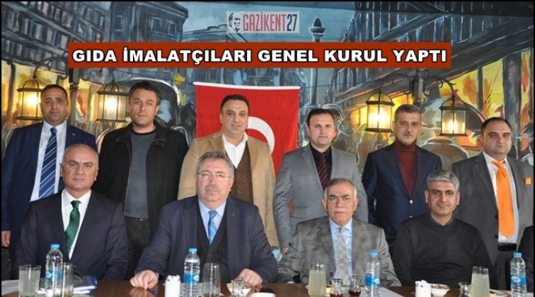 Gıda imalat&ccedil;ıları genel kurulu yapıldı
