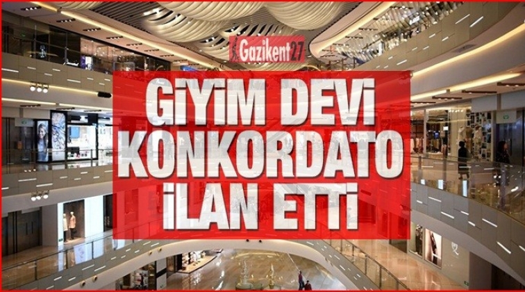 Giyim devi konkordato ilan etti