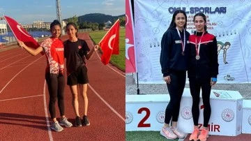 GKV öğrencilerinden atletizmde iki Türkiye ikinciliği