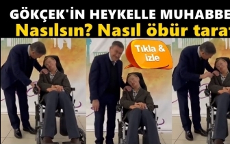 G&ouml;k&ccedil;ek, balmumu heykeliyle konuştu!