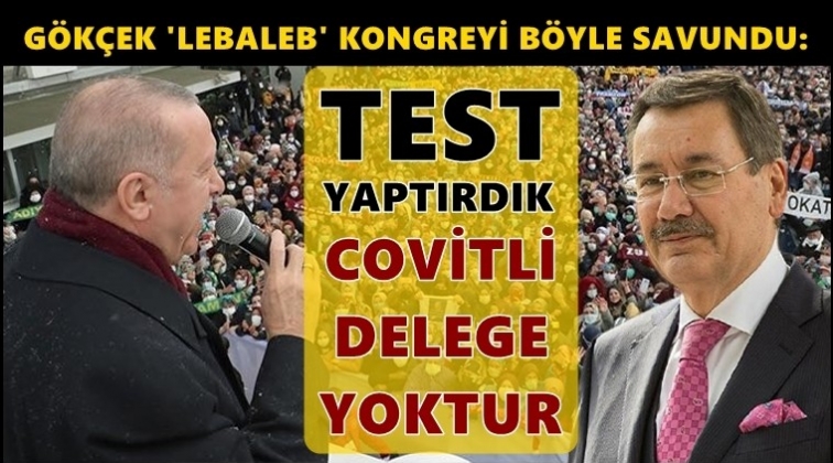 G&ouml;k&ccedil;ek "lebaleb" kongreyi b&ouml;yle savundu...