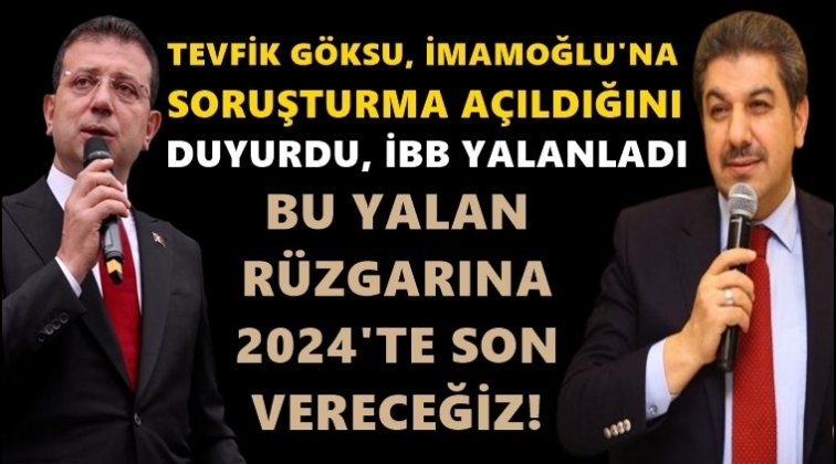 Göksu'nun İmamoğlu paylaşımı yalan çıktı!