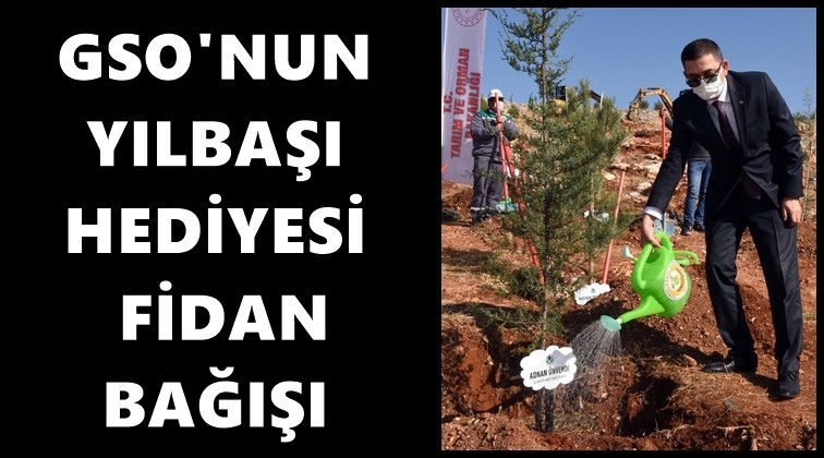 GSO'dan 10&rsquo;ar adet fidan bağışı...