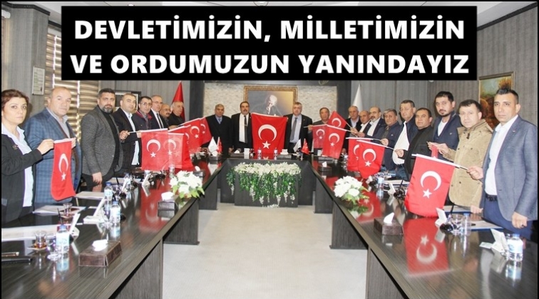 GTB meclisinden Mehmet&ccedil;iğe destek