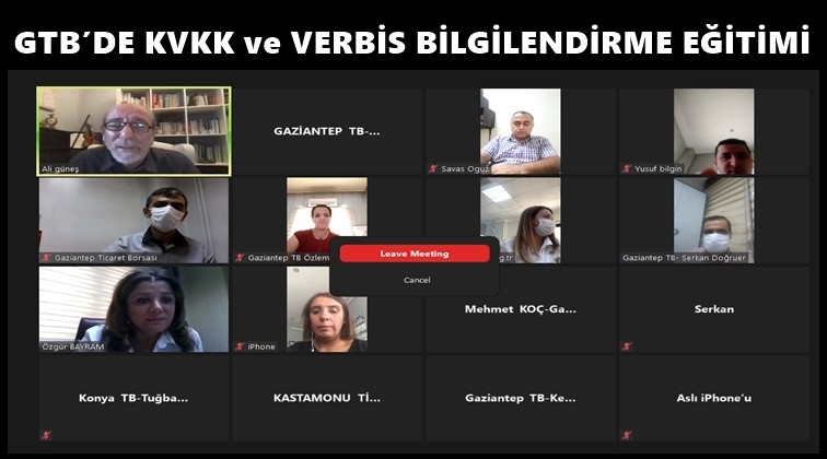 GTB'de 'VERBİS' Eğitimi...