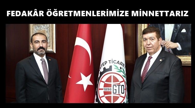 GTO Başkanları &Ouml;ğretmenler G&uuml;n&uuml;'n&uuml; kutladı