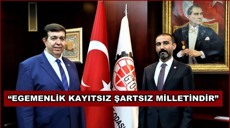 GTO Başkanlarından 15 Temmuz mesajı