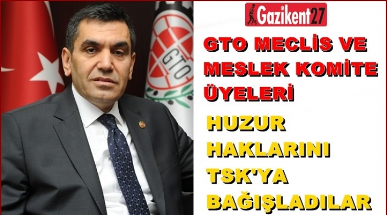 GTO komite üyelerinden örnek davranış