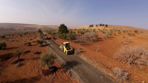 G&uuml;nbulur Mahallesi&rsquo;nde 7,5 kilometrelik yol yenilendi