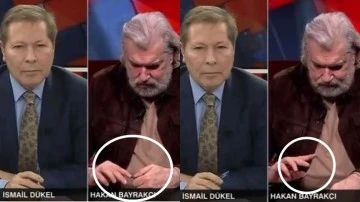 Hakan Bayrak&ccedil;ı canlı yayınında tırnaklarını kesip manik&uuml;r yaptı!&nbsp;&nbsp;