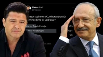 Hakan Ural'a soğuk duş: Kendi anketinde Kılı&ccedil;daroğlu &ccedil;ıktı!