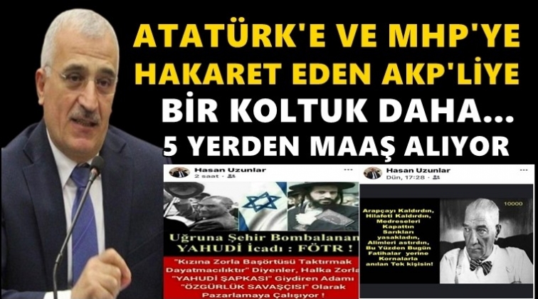 Hakaret&ccedil;i AKP&rsquo;liye beşinci koltuk!