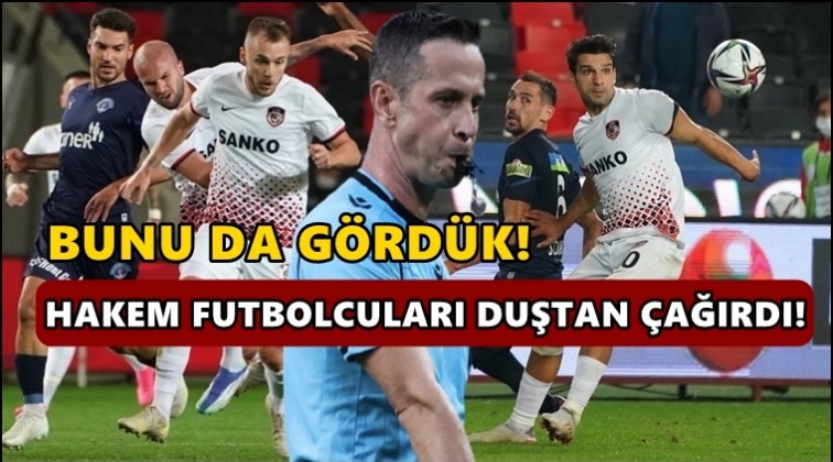 Hakem futbolcuları duştan maça geri çağırdı!