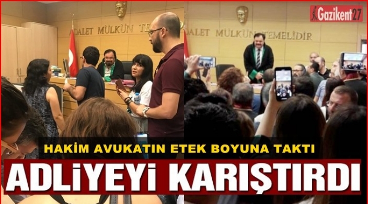 Hakim ile avukat arasında 'etek boyu' tartışması