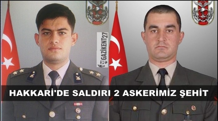 Hakkari'de askeri araca saldırı: 2 şehit