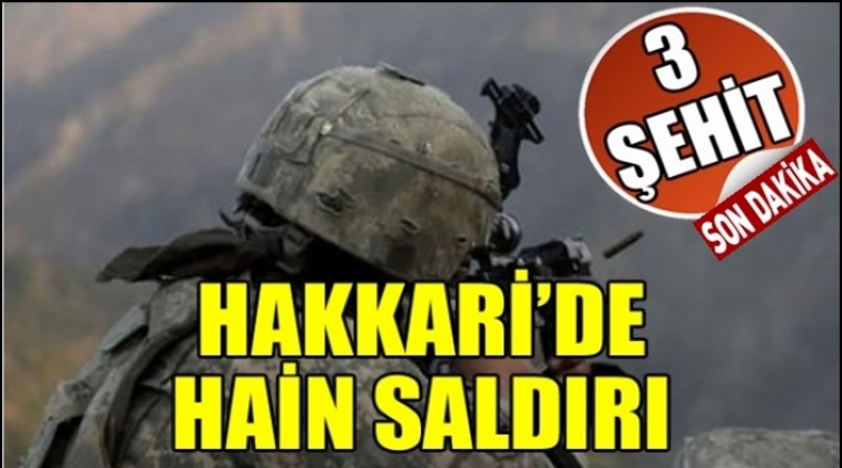Hakkari&rsquo;de operasyon: 3 askerimiz şehit d&uuml;şt&uuml;!