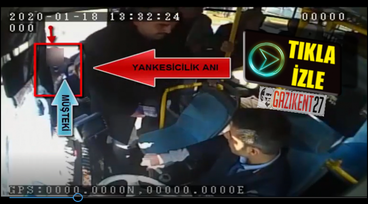 Halk otob&uuml;s&uuml;nde yankesicilik kamerada