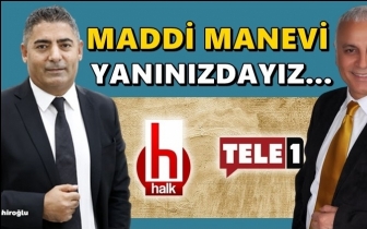 Halk TV: Maddi manevi TELE 1&rsquo;in yanındayız...