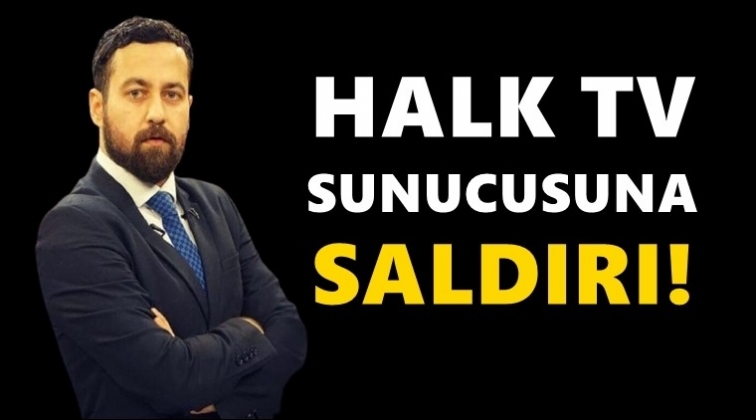 Halk TV sunucusuna saldırı!