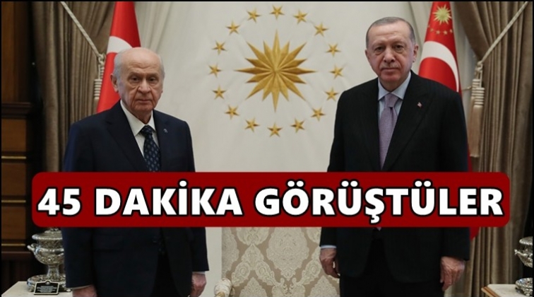 Hareketli saatler: Erdoğan ile Bahçeli görüştü!