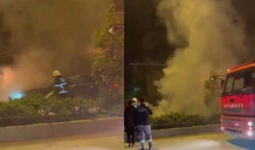 Hatay'da panik anları... Seyir halindeyken alev topuna döndü!