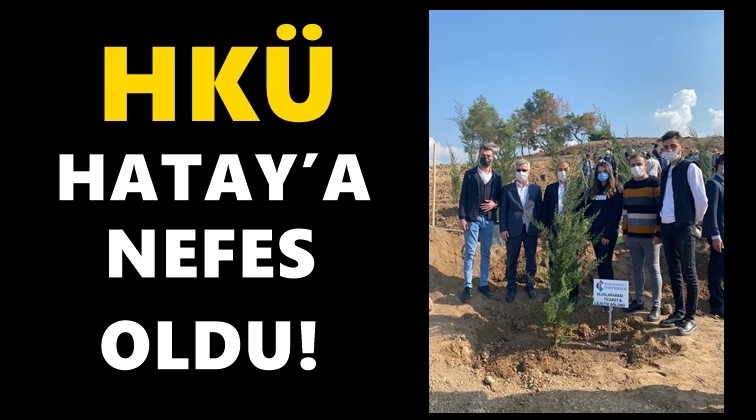 Hatay&rsquo;da fidanlar toprakla buluştu...