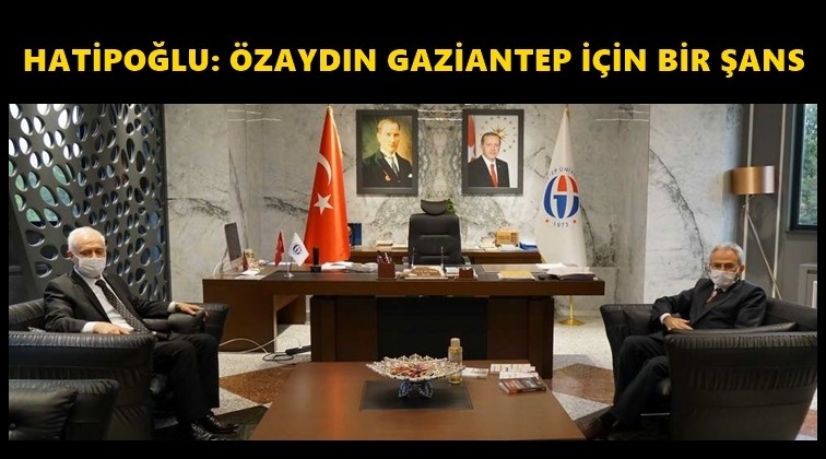 Hatipoğlu'ndan Rekt&ouml;r &Ouml;zaydın&rsquo;a ziyaret